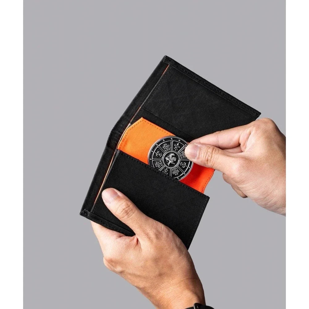 Alpaka Ark Bifold Coin Wallet Black Black | Axogrid 210D